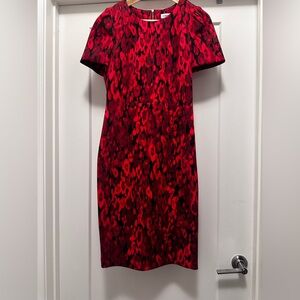 ❤️ NWT! Red and Black CALVIN KLEIN Dress - Size 10